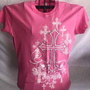 NWT XXL Pimatee by Pima Apparel Las Vegas Womens Pink Short Sleeve T Shirt